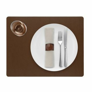 Skinnatur_Rechthoek_Leder_Belgisch_Onderlegger_Placemats_Bruin