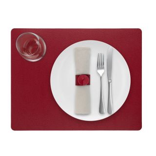 Belgisch_Placemats_Rechthoek_Skinnatur_Leder_Onderlegger_Rood